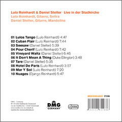 Lulo Reinhardt & Daniel Stelter - Live in der Stadtkirche